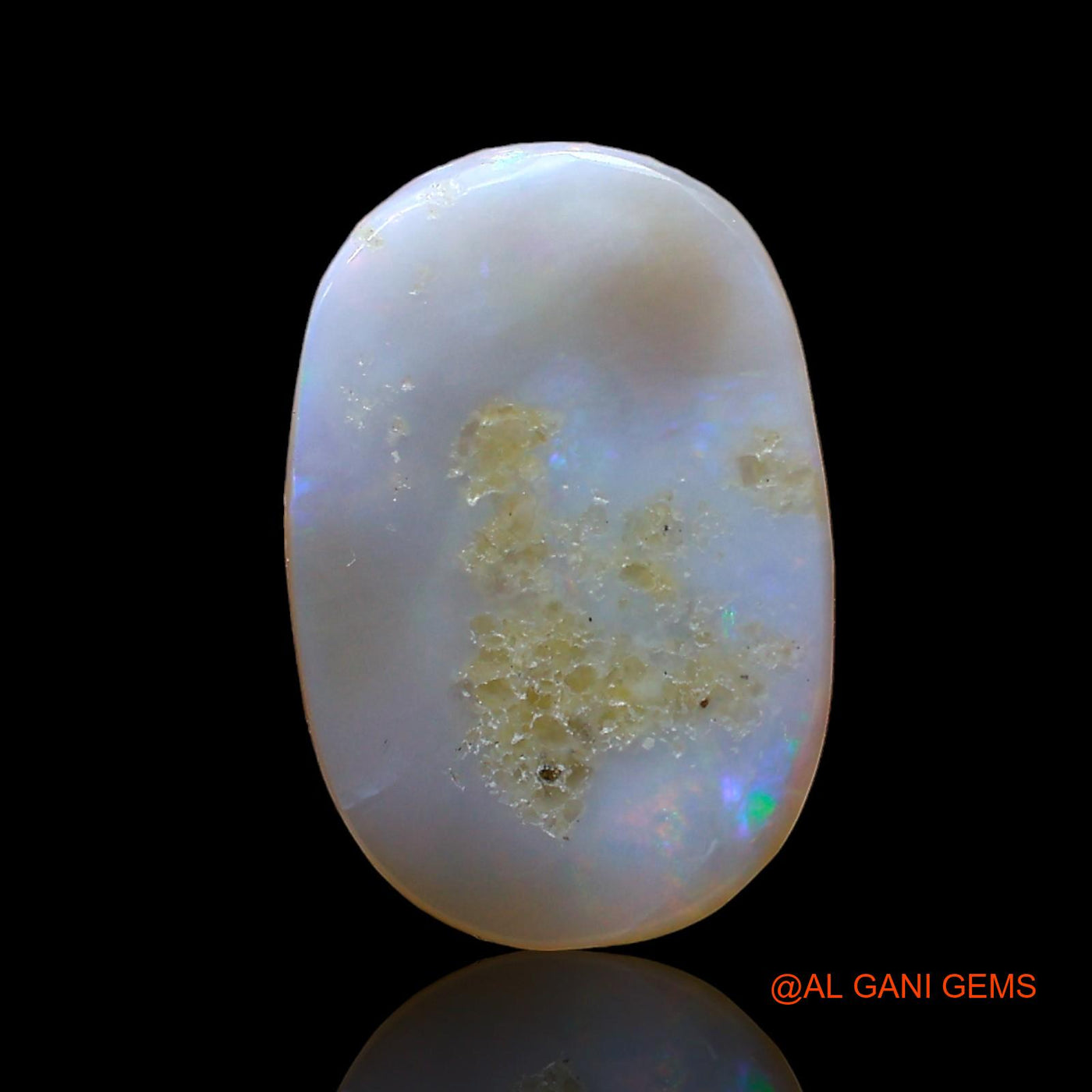 4.00 Cts Unheated Australian Fire Opal Loose Gemstone Oval Cabochon Natural 15x10x3 mm AD-450