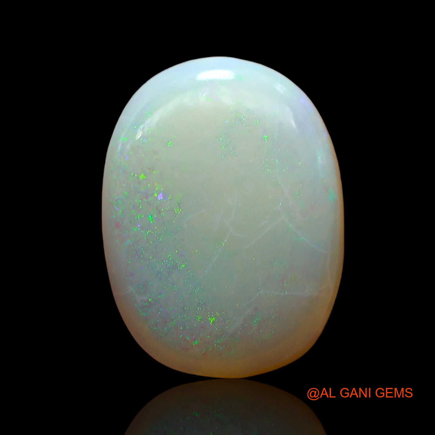 Natural Fire Opal Gemstone 4.00 Cts Loose Oval Cabochon From Australia 12x11x3 mm AD-451