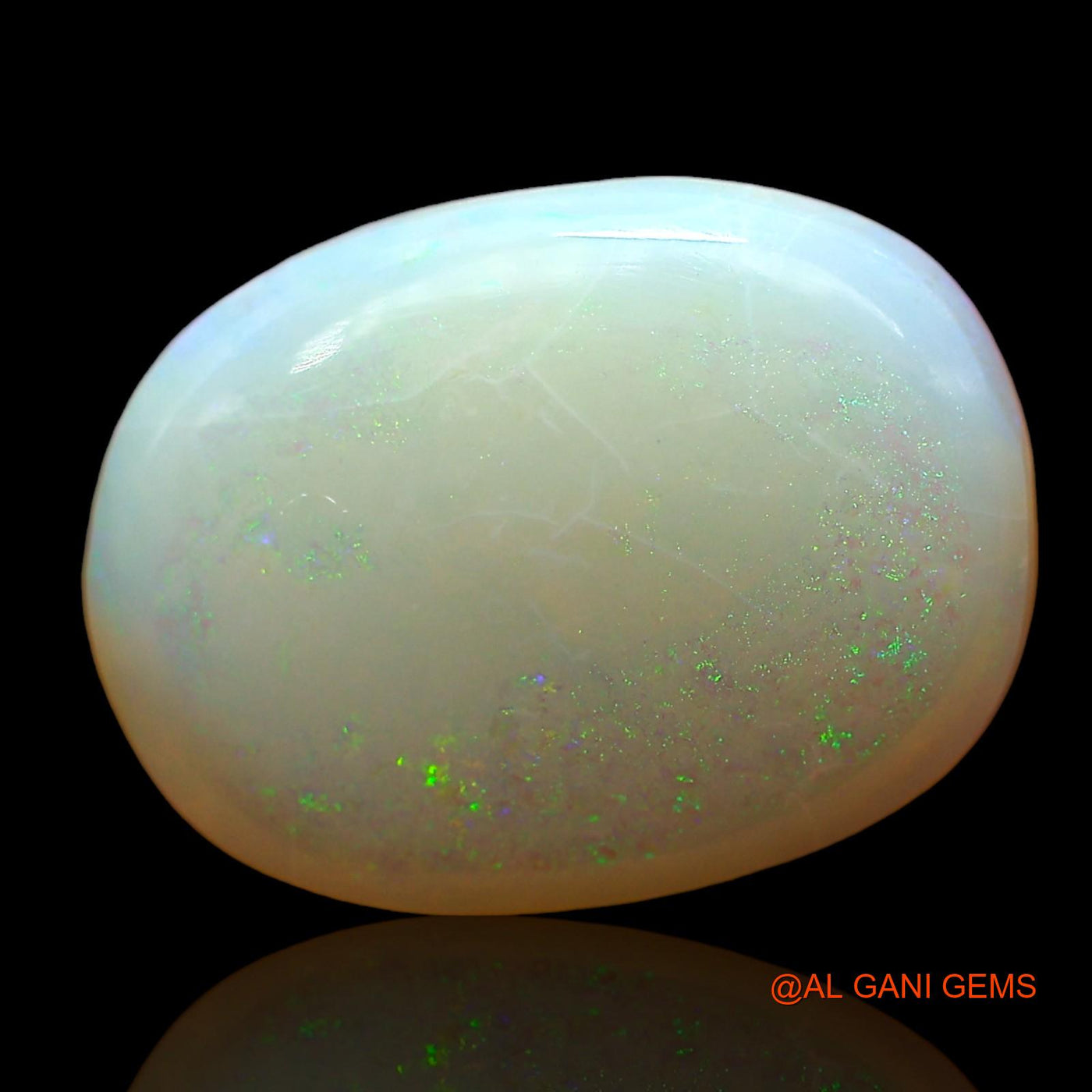 Natural Fire Opal Gemstone 4.00 Cts Loose Oval Cabochon From Australia 12x11x3 mm AD-451
