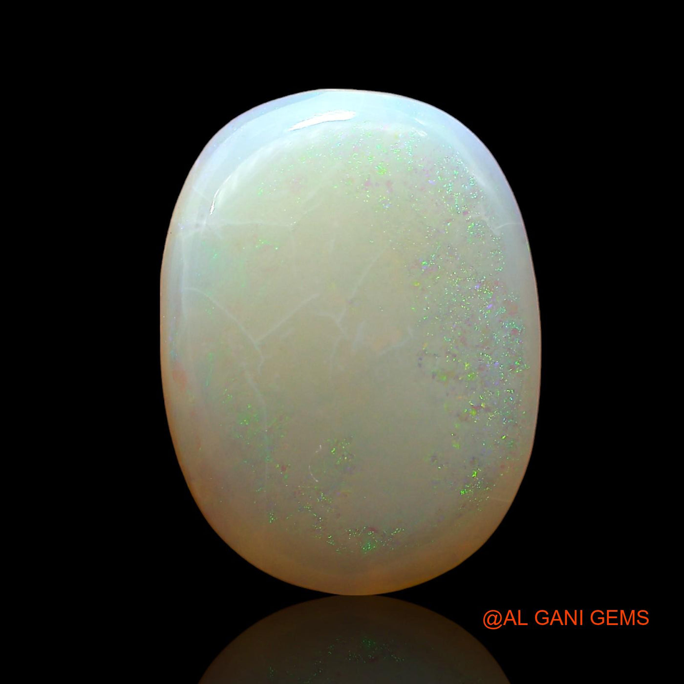Natural Fire Opal Gemstone 4.00 Cts Loose Oval Cabochon From Australia 12x11x3 mm AD-451