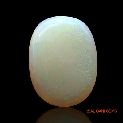 Natural Fire Opal Gemstone 4.00 Cts Loose Oval Cabochon From Australia 12x11x3 mm AD-451