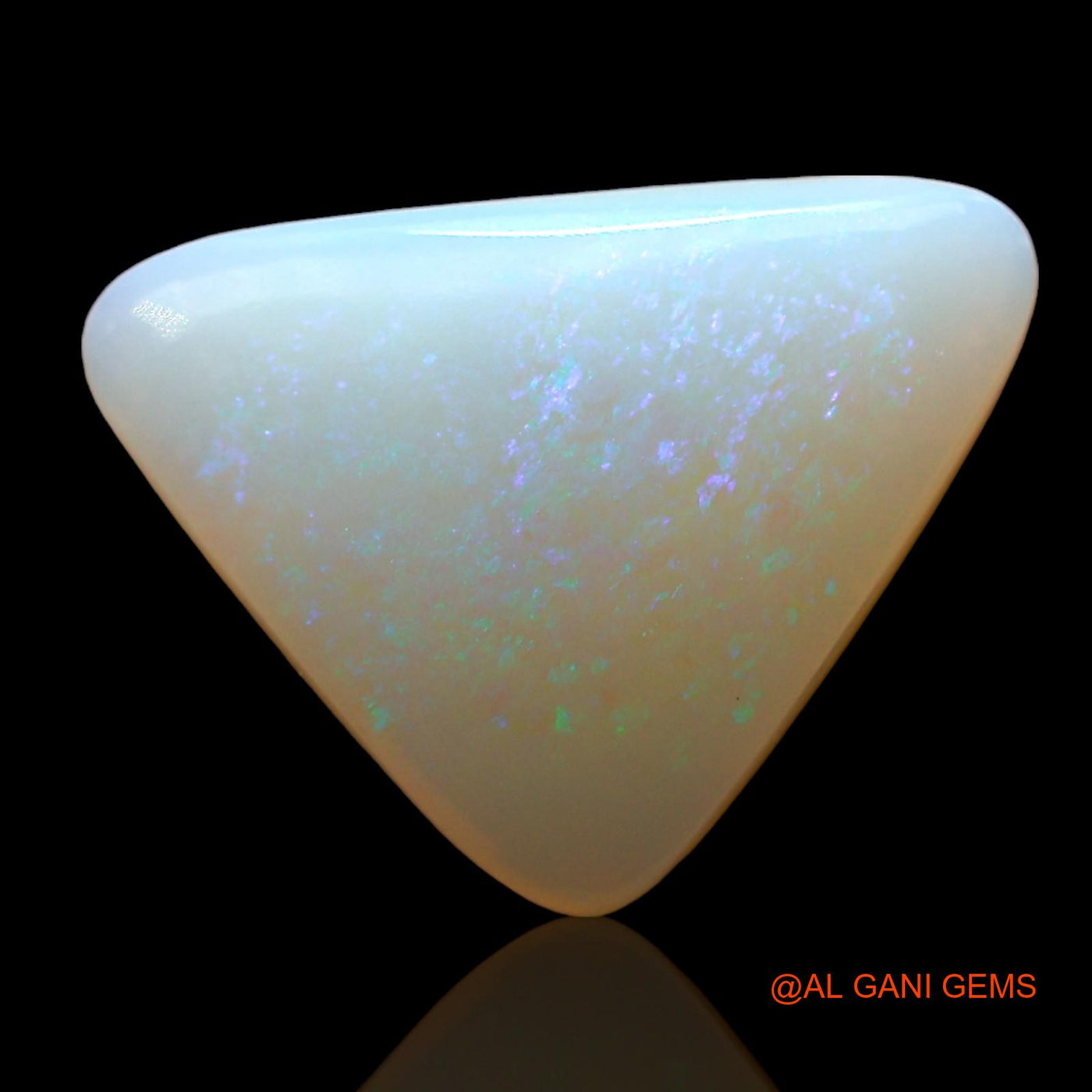 3.00 Cts Natural Australian Fire Opal Trillion Cabochon Loose Gemstone For Jewelry 13x11x3 mm AD-453