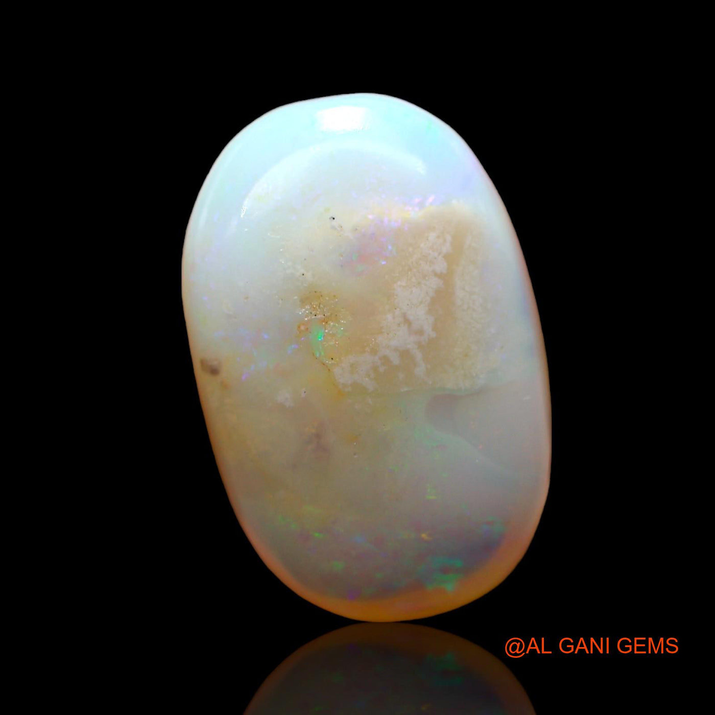 5.00 Cts Natural Australian Fire Opal Oval Cabochon Loose Gemstone For Jewelry 15x10x3 mm AD-455