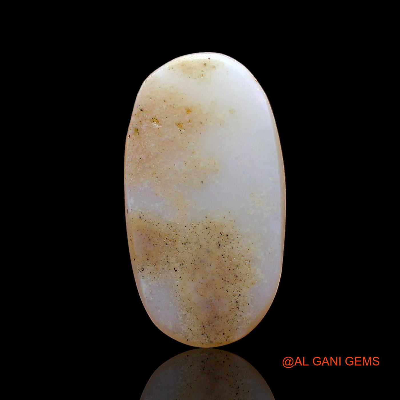 Natural Untreated Fire Opal Loose Gemstone Oval Cabochon From Australia 3.00 Cts 16x9x3 mm AD-456