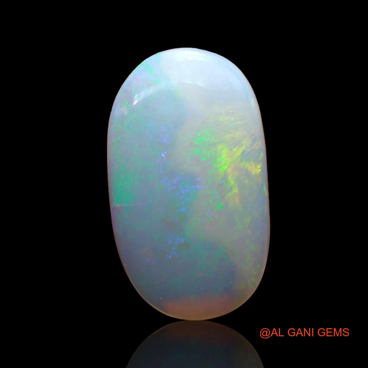 2.00 Cts Natural Australian Fire Opal Loose Gemstone Oval Cabochon 15x9x2 mm AD-459