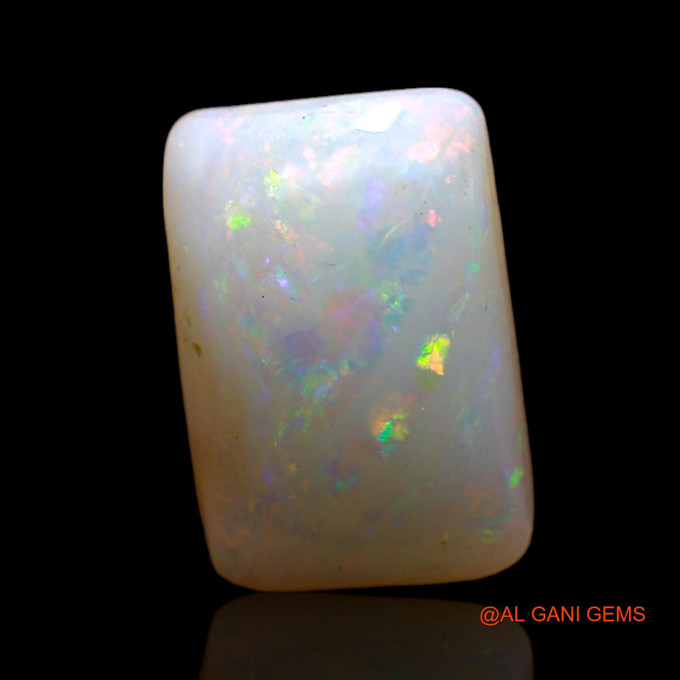 4.00 Cts Natural Australian Fire Opal Loose Gemstone Square Cabochon 13x9x5 mm AD-45