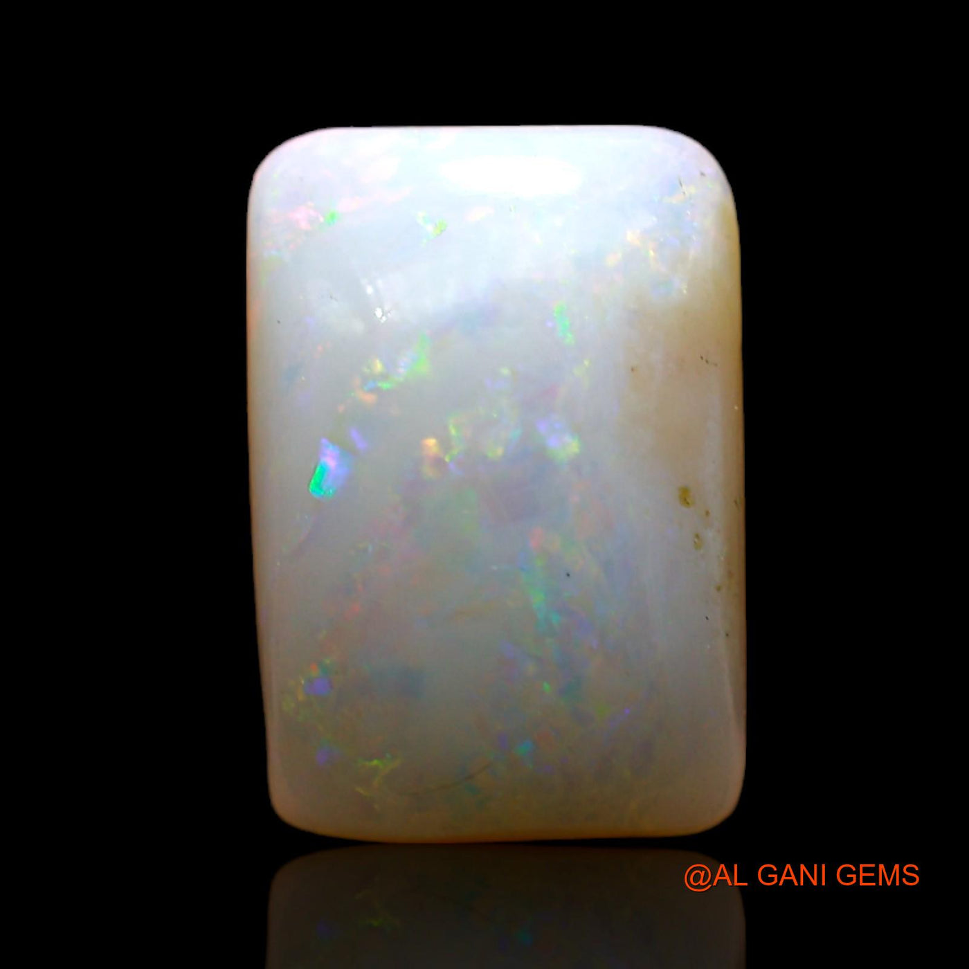 4.00 Cts Natural Australian Fire Opal Loose Gemstone Square Cabochon 13x9x5 mm AD-45