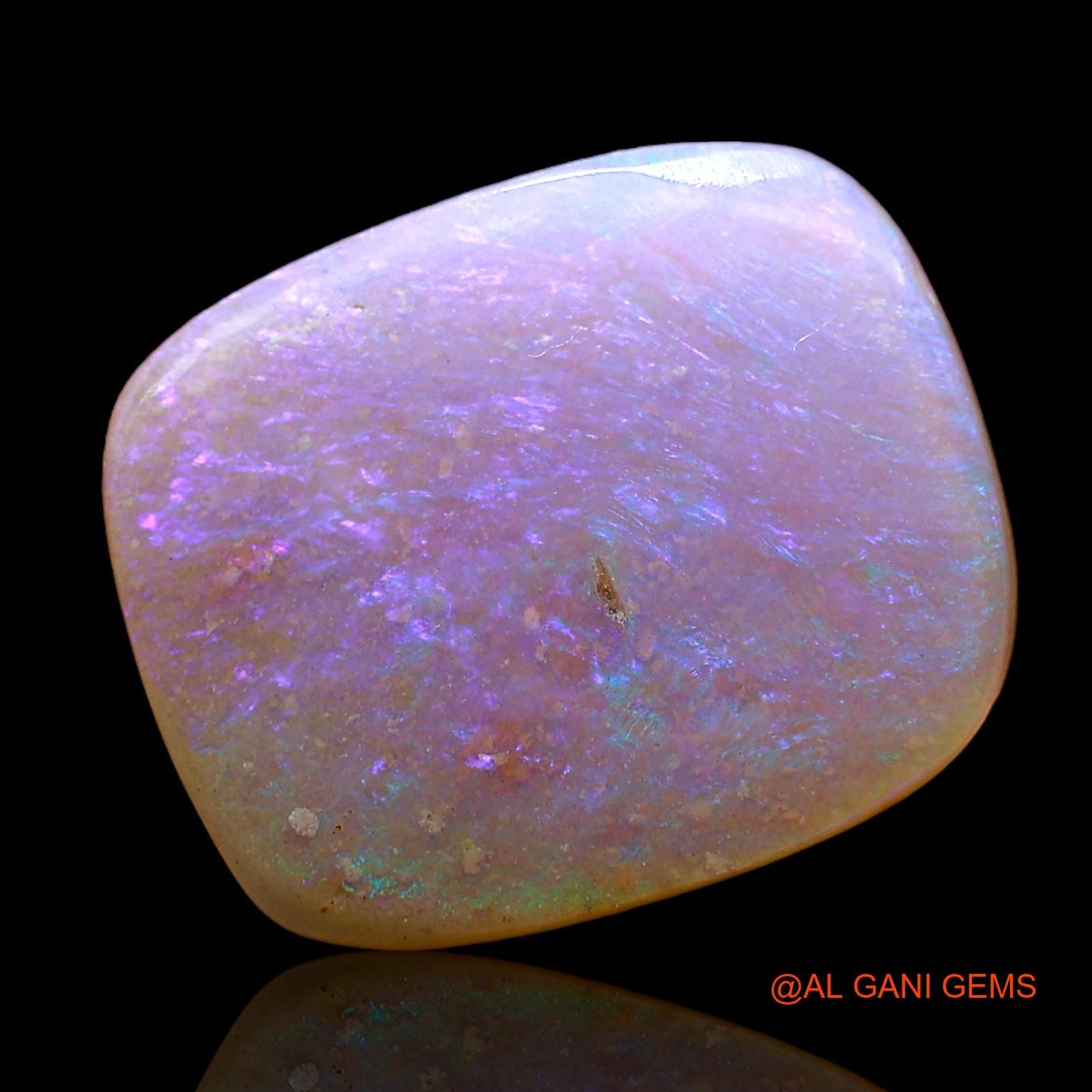 Natural Fire Opal Gemstone 2.00 Cts Loose Oval Cabochon From Australia 14x11x1 mm AD-460