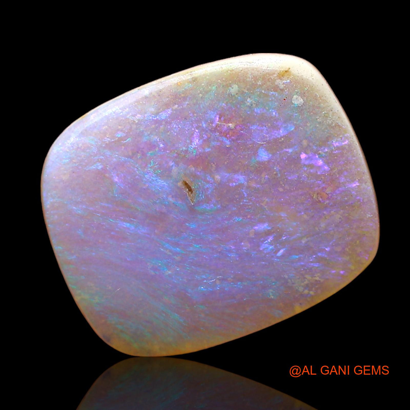 Natural Fire Opal Gemstone 2.00 Cts Loose Oval Cabochon From Australia 14x11x1 mm AD-460