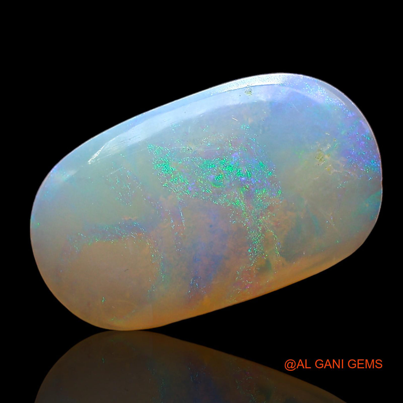 2.00 Cts Natural Australian Fire Opal Loose Gemstone Oval Cabochon 16x9x2 mm AD-461
