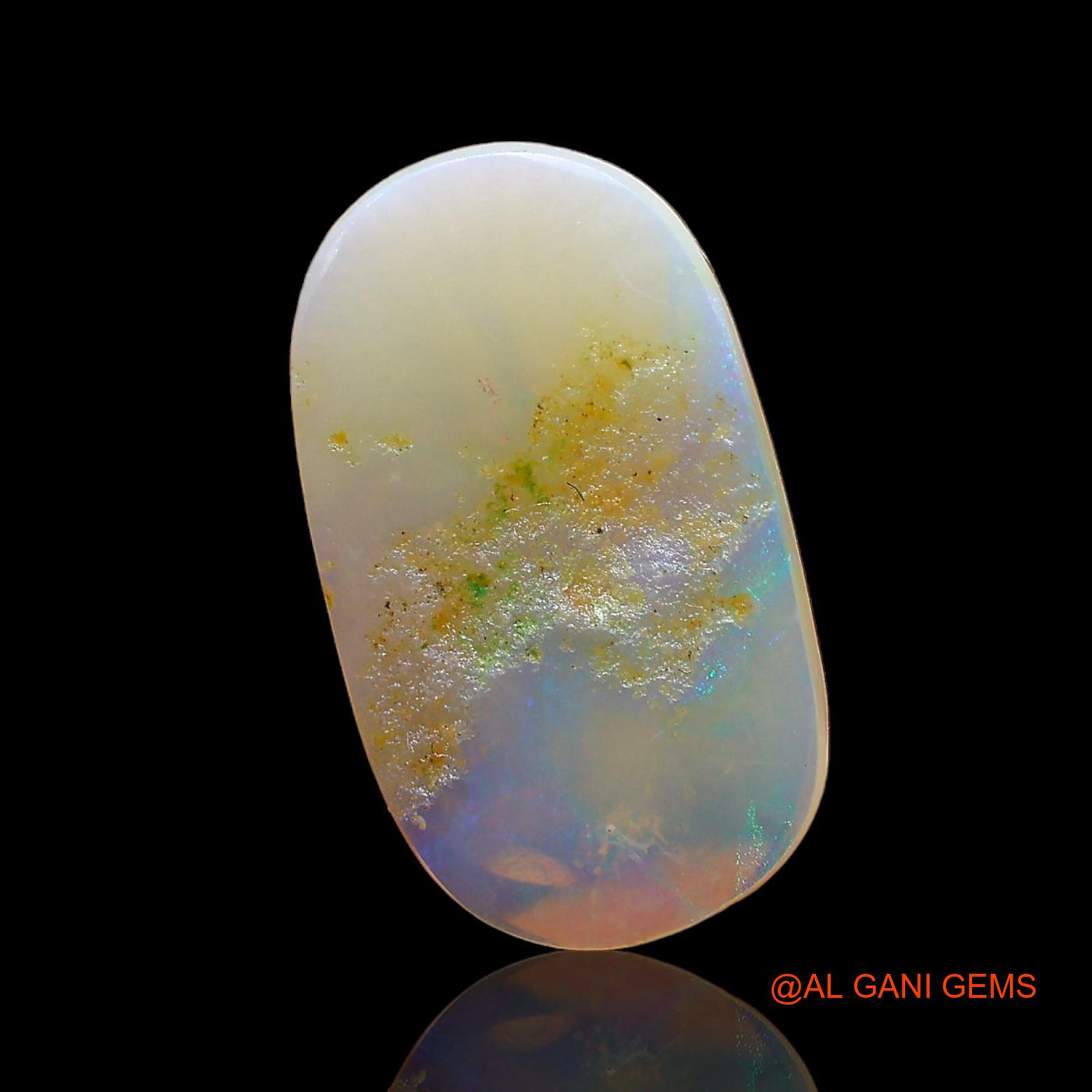 2.00 Cts Natural Australian Fire Opal Loose Gemstone Oval Cabochon 16x9x2 mm AD-461