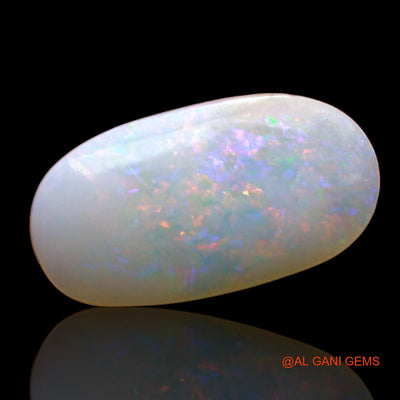 Natural Fire Opal Gemstone 2.00 Cts Loose Oval Cabochon From Australia 16x8x2 mm AD-462