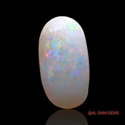 Natural Fire Opal Gemstone 2.00 Cts Loose Oval Cabochon From Australia 16x8x2 mm AD-462