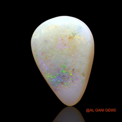 3.00 Cts Natural Australian Fire Opal Loose Gemstone Pear Cabochon 15x10x4 mm AD-465
