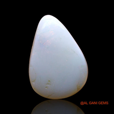 3.00 Cts Natural Australian Fire Opal Loose Gemstone Pear Cabochon 15x10x4 mm AD-465