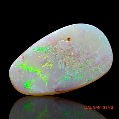 2.00 Cts Unheated Australian Fire Opal Loose Gemstone Pear Cabochon Natural 15x9x2 mm AD-468