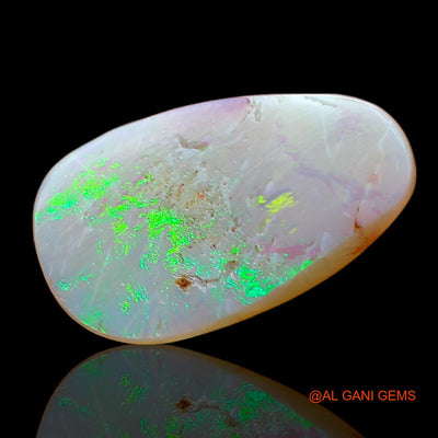 2.00 Cts Unheated Australian Fire Opal Loose Gemstone Pear Cabochon Natural 15x9x2 mm AD-468