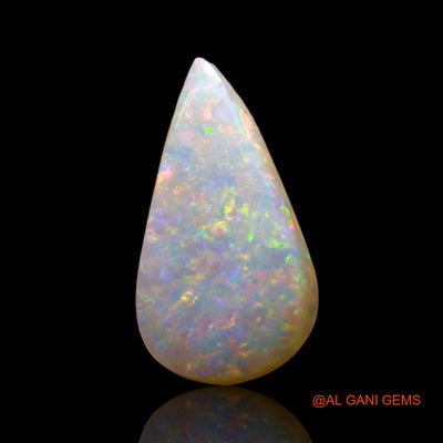 3.00 Cts Natural Australian Fire Opal Loose Gemstone Pear Cabochon 15x8x4 mm AD-46