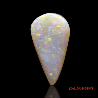 3.00 Cts Natural Australian Fire Opal Loose Gemstone Pear Cabochon 15x8x4 mm AD-46