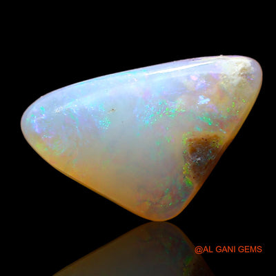 3.00 Cts Natural Australian Fire Opal Loose Gemstone Trillion Cabochon 15x9x4 mm AD-470