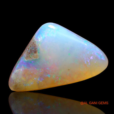 3.00 Cts Natural Australian Fire Opal Loose Gemstone Trillion Cabochon 15x9x4 mm AD-470