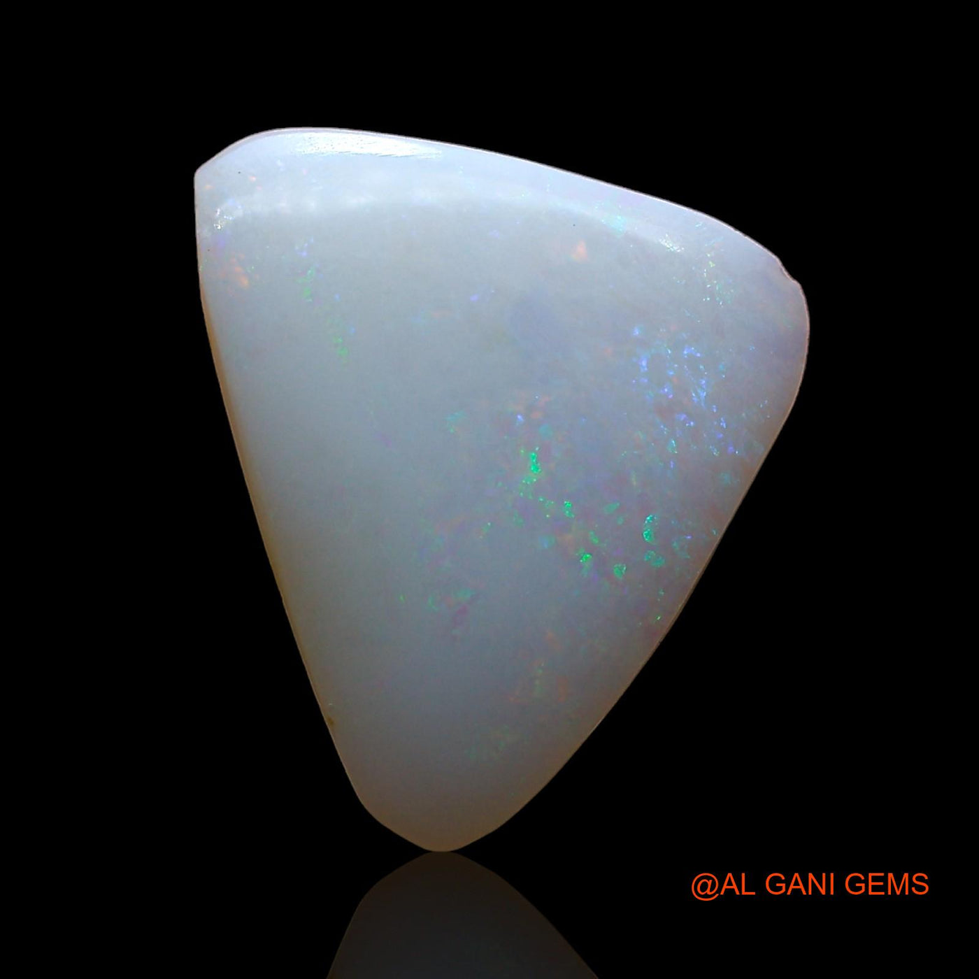 2.00 Cts Unheated Australian Fire Opal Loose Gemstone Trillion Cabochon Natural 13x11x2 mm AD-471