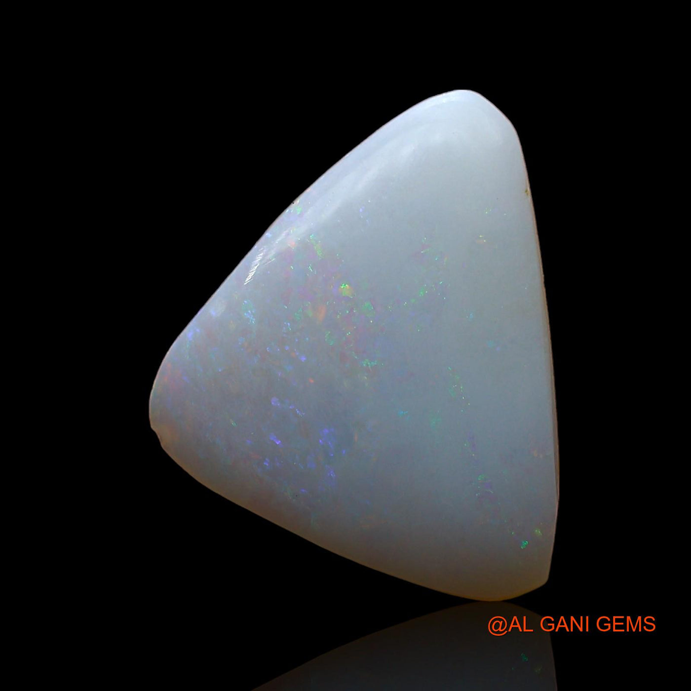 2.00 Cts Unheated Australian Fire Opal Loose Gemstone Trillion Cabochon Natural 13x11x2 mm AD-471