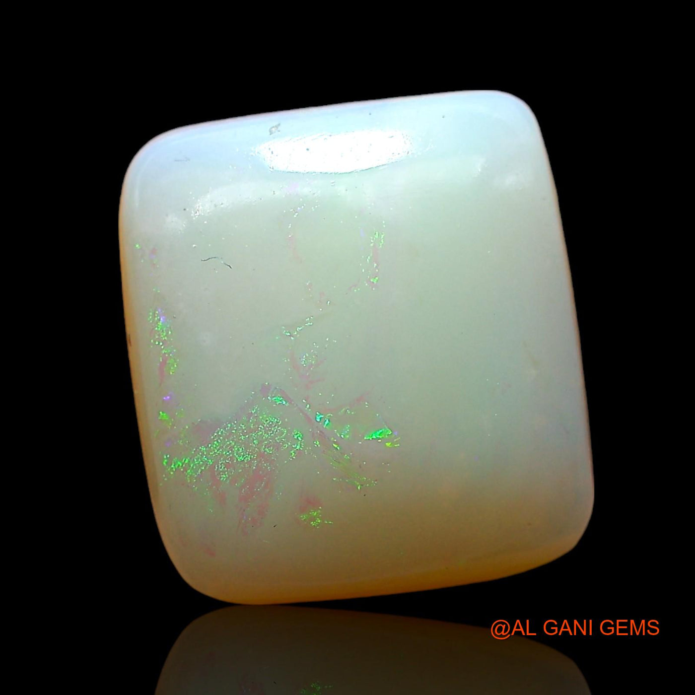 5.00 Cts Natural Australian Fire Opal Loose Gemstone Square Cabochon 12x11x4 mm AD-472