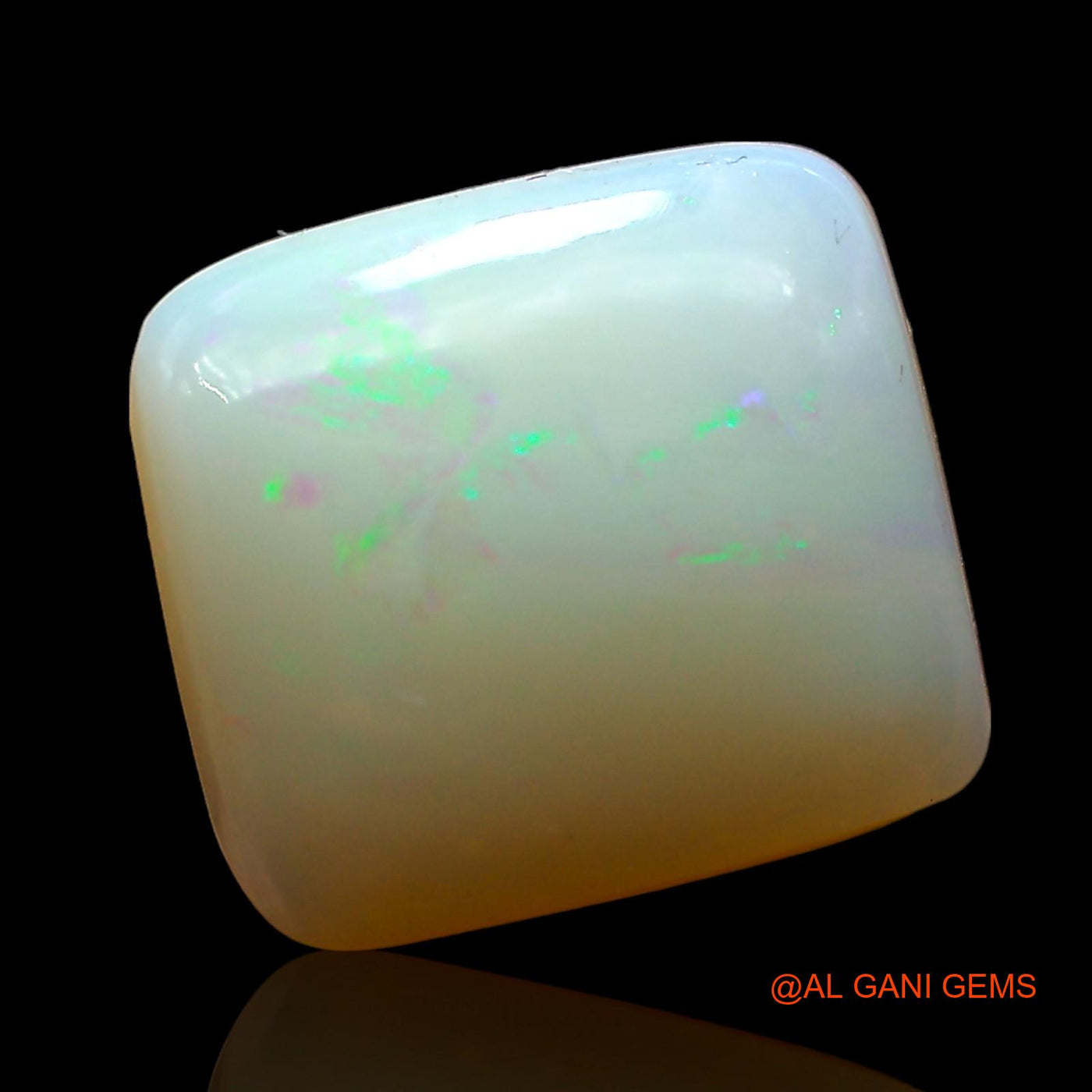 5.00 Cts Natural Australian Fire Opal Loose Gemstone Square Cabochon 12x11x4 mm AD-472