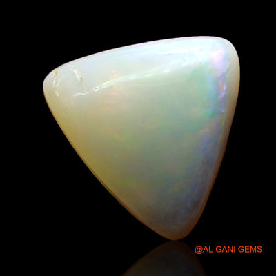 Natural Untreated Fire Opal Loose Gemstone Trillion Cabochon From Australia 4.00 Cts 12x11x5 mm AD-473