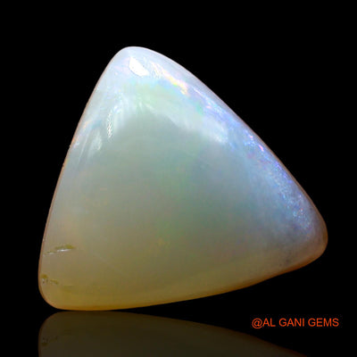Natural Untreated Fire Opal Loose Gemstone Trillion Cabochon From Australia 4.00 Cts 12x11x5 mm AD-473