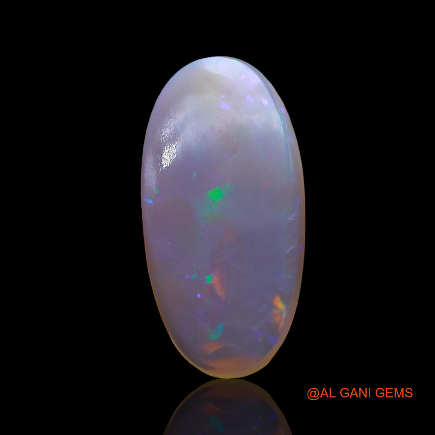 2.00 Cts Natural Australian Fire Opal Loose Gemstone Oval Cabochon 17x8x2 mm AD-476