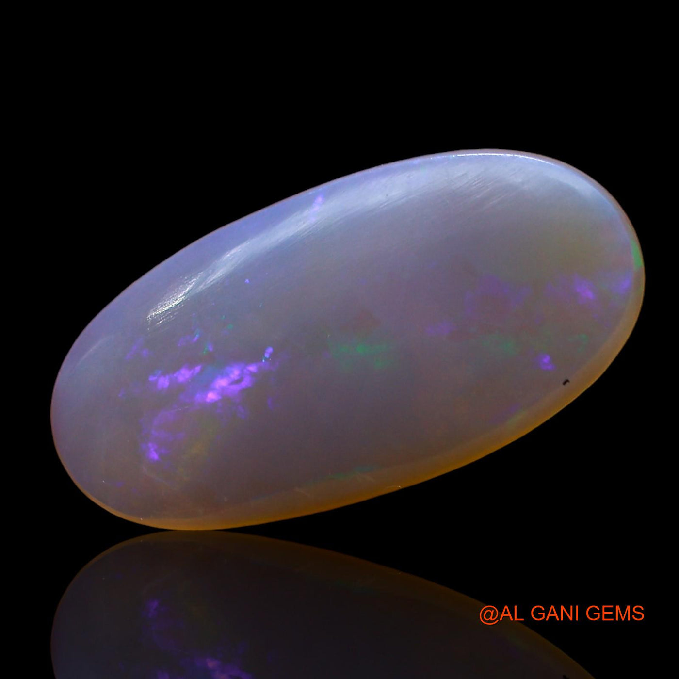2.00 Cts Natural Australian Fire Opal Loose Gemstone Oval Cabochon 17x8x2 mm AD-476