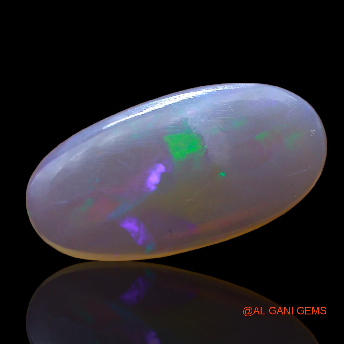 2.00 Cts Natural Australian Fire Opal Loose Gemstone Oval Cabochon 17x8x2 mm AD-476