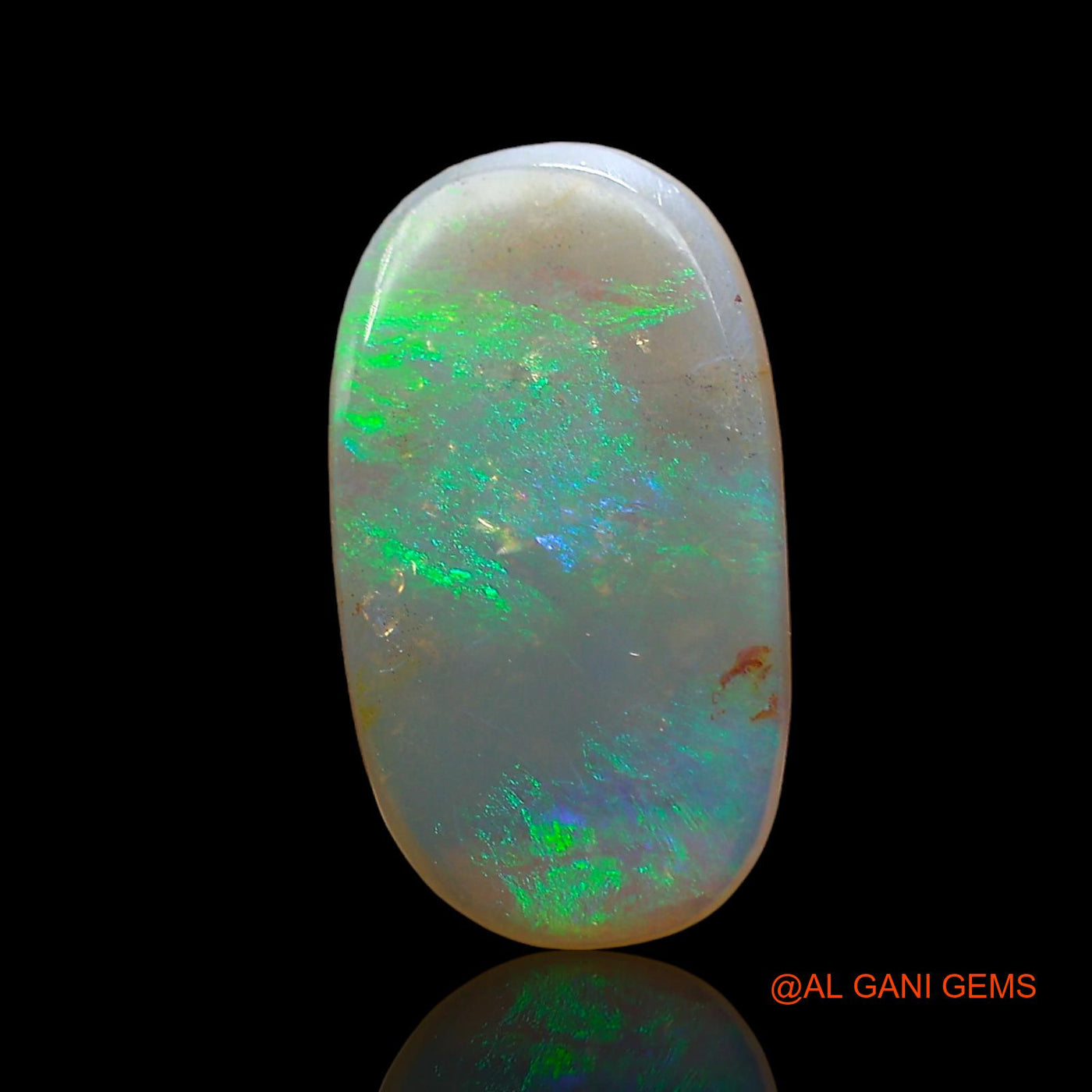 2.00 Cts Natural Australian Fire Opal Loose Gemstone Oval Cabochon 15x8x2 mm AD-479