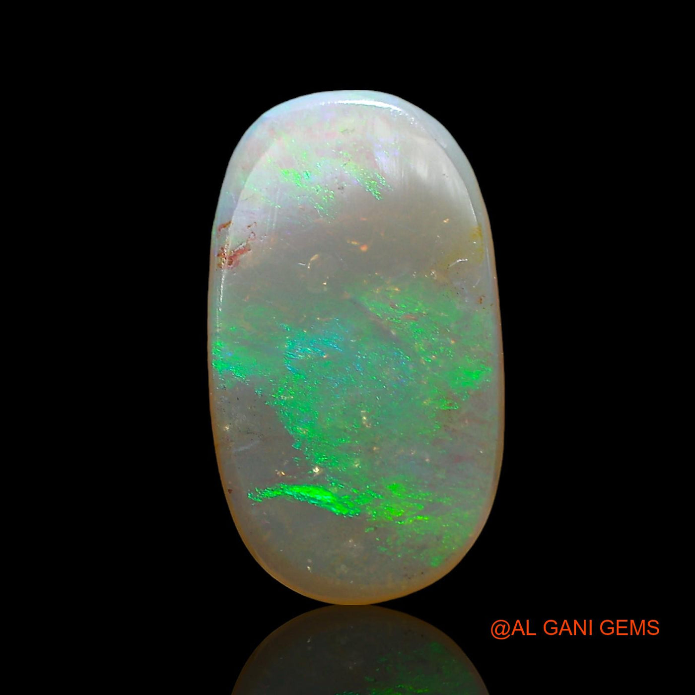 2.00 Cts Natural Australian Fire Opal Loose Gemstone Oval Cabochon 15x8x2 mm AD-479