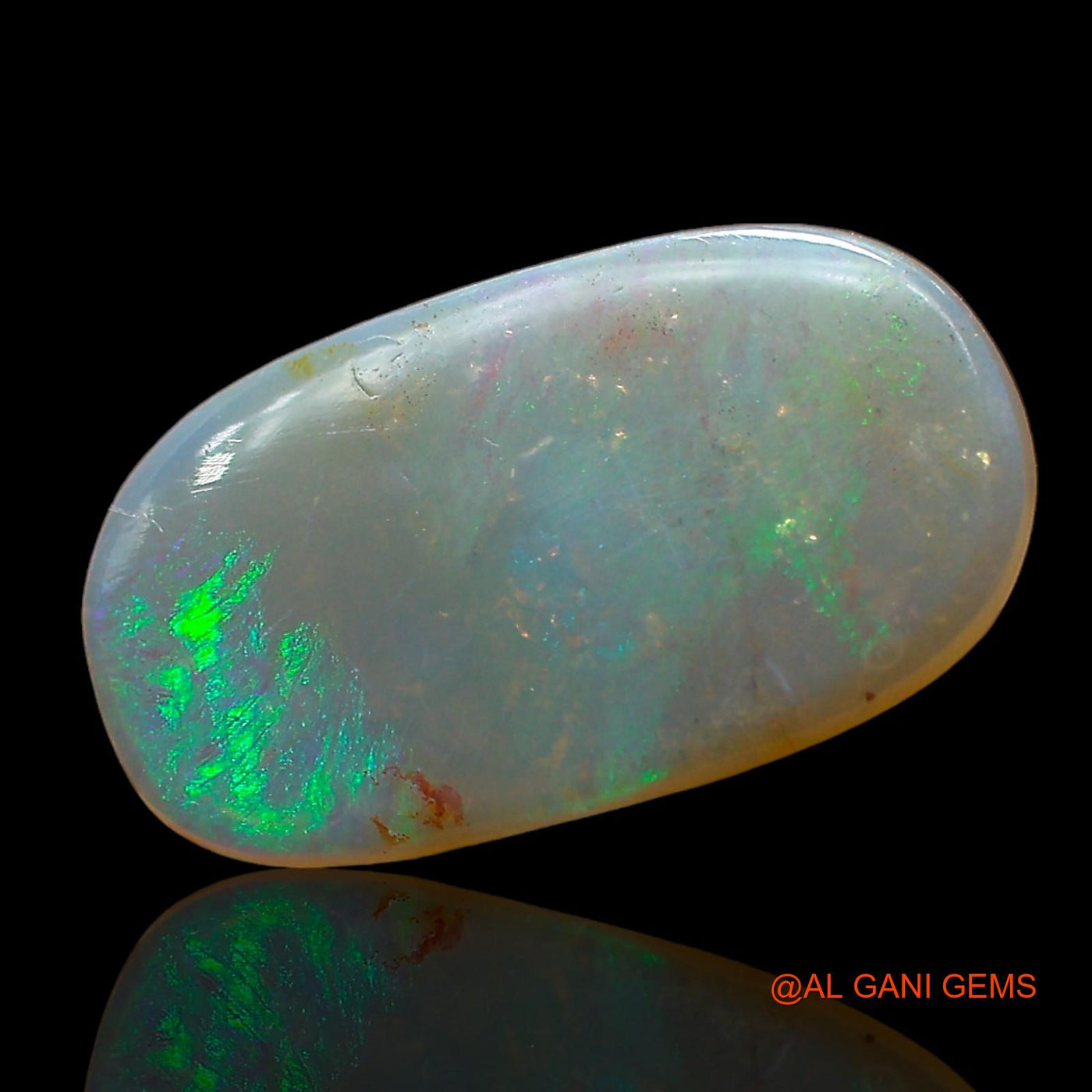 2.00 Cts Natural Australian Fire Opal Loose Gemstone Oval Cabochon 15x8x2 mm AD-479