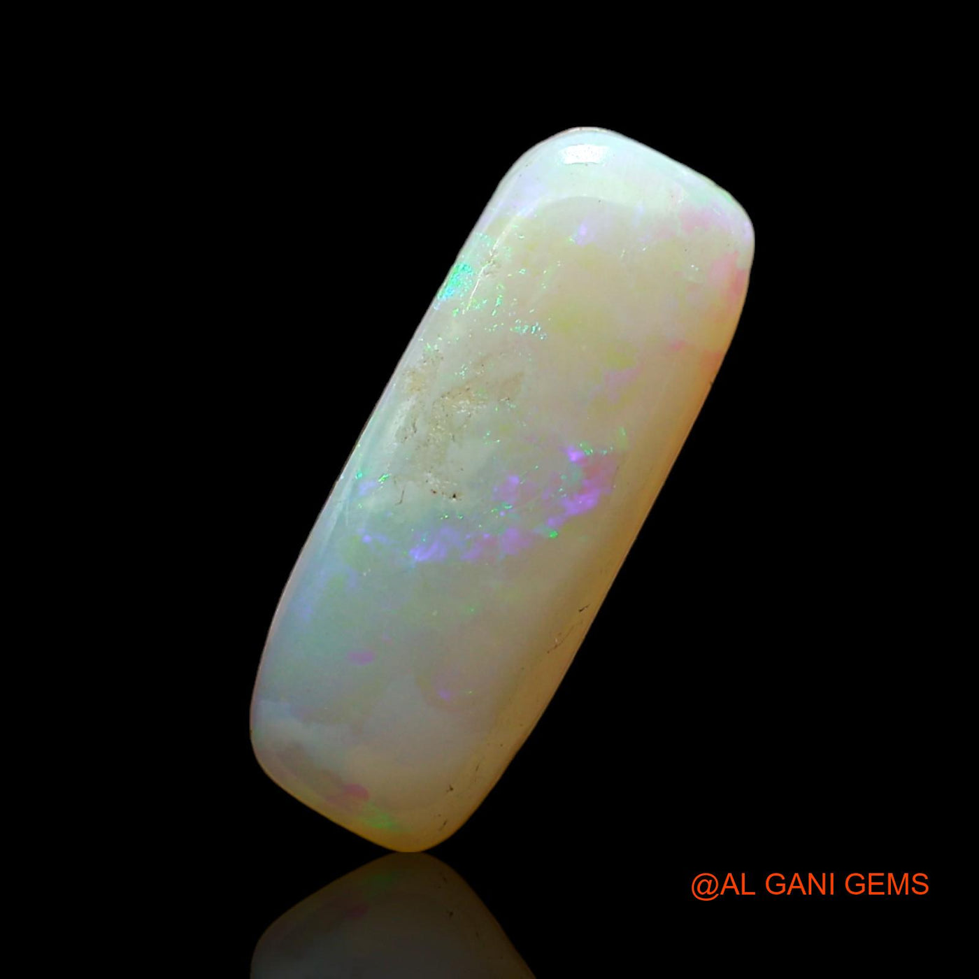 2.00 Cts Unheated Australian Fire Opal Loose Gemstone Fancy Cabochon Natural 17x6x2 mm AD-47