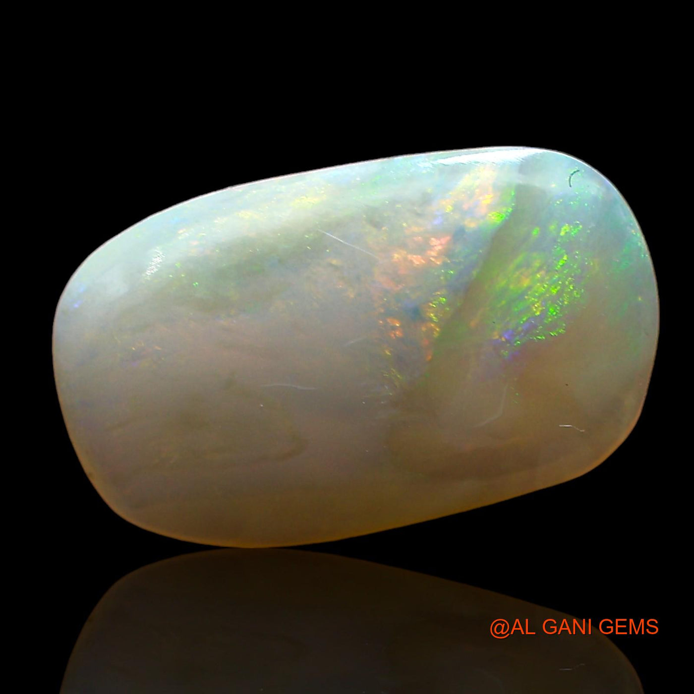 3.00 Cts Natural Australian Fire Opal Loose Gemstone Oval Cabochon 15x9x3 mm AD-481