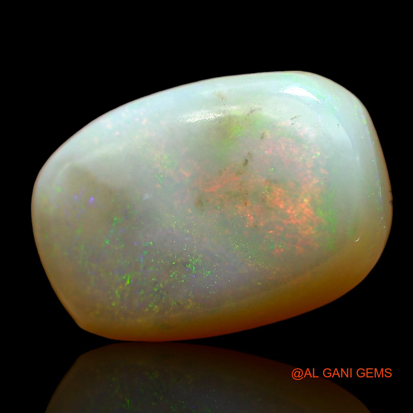 Natural Untreated Fire Opal Loose Gemstone Oval Cabochon From Australia 5.00 Cts 13x9x5 mm AD-482