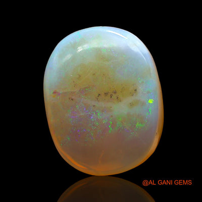 Natural Fire Opal Gemstone 5.00 Cts Loose Oval Cabochon From Australia 13x11x4 mm AD-483