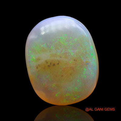 Natural Fire Opal Gemstone 5.00 Cts Loose Oval Cabochon From Australia 13x11x4 mm AD-483