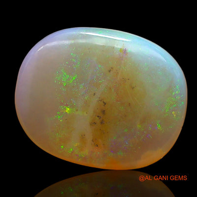 Natural Fire Opal Gemstone 5.00 Cts Loose Oval Cabochon From Australia 13x11x4 mm AD-483