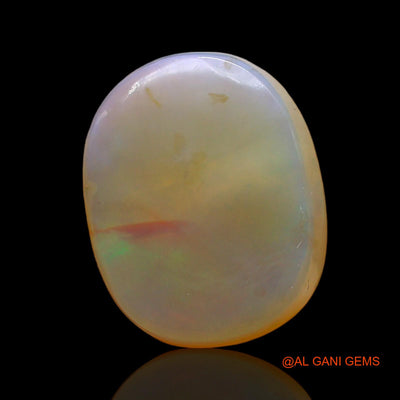 Natural Fire Opal Gemstone 5.00 Cts Loose Oval Cabochon From Australia 13x11x4 mm AD-483