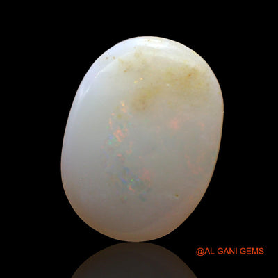 3.00 Cts Unheated Australian Fire Opal Loose Gemstone Oval Cabochon Natural 14x11x3 mm AD-484