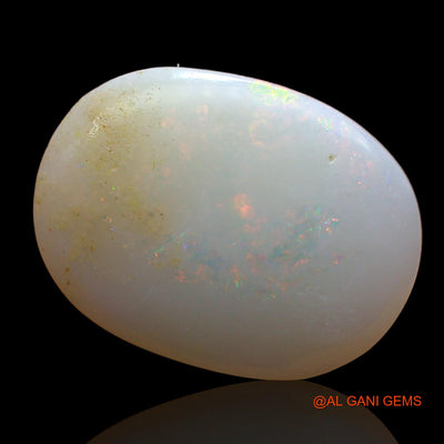 3.00 Cts Unheated Australian Fire Opal Loose Gemstone Oval Cabochon Natural 14x11x3 mm AD-484