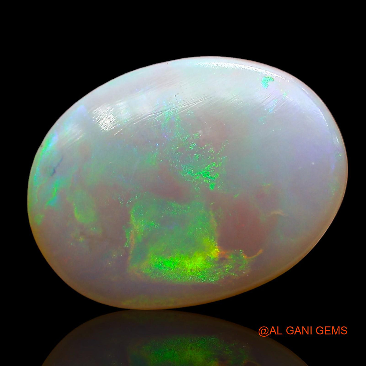 3.00 Cts Natural Australian Fire Opal Loose Gemstone Oval Cabochon 14x11x3 mm AD-485