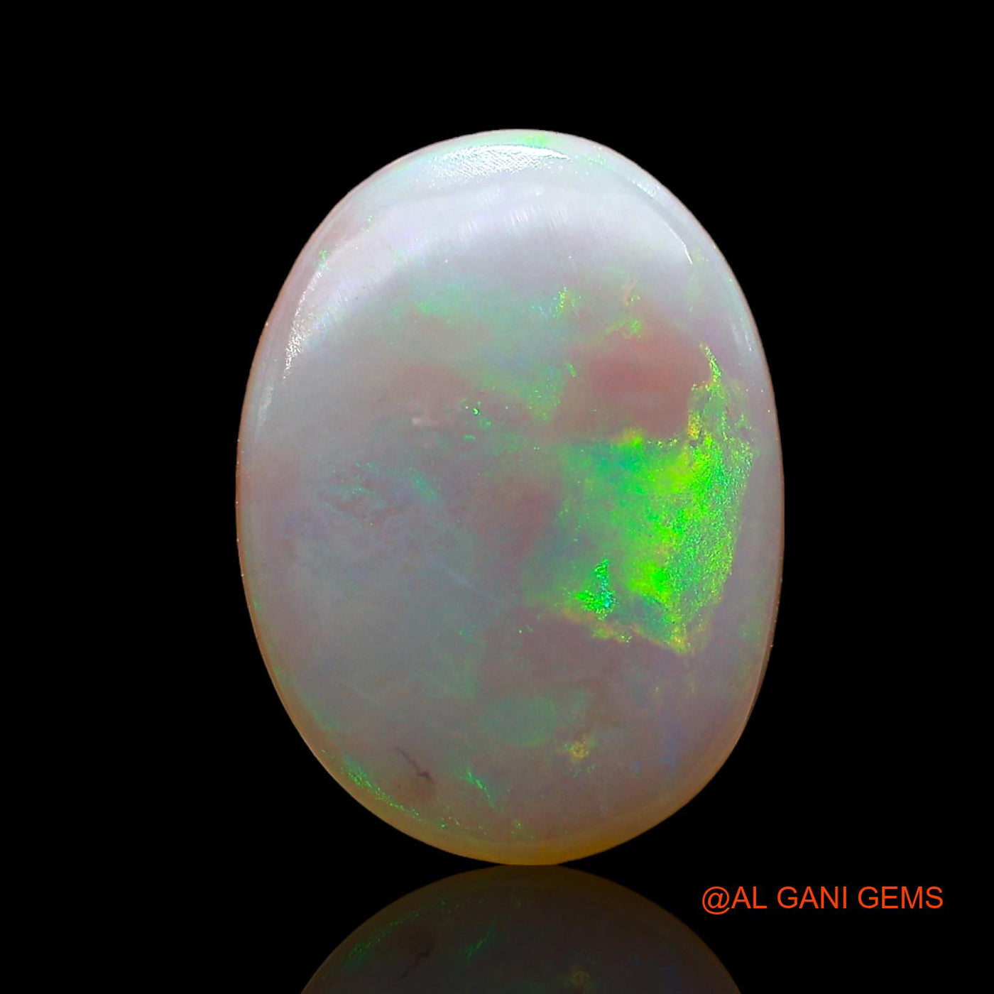 3.00 Cts Natural Australian Fire Opal Loose Gemstone Oval Cabochon 14x11x3 mm AD-485