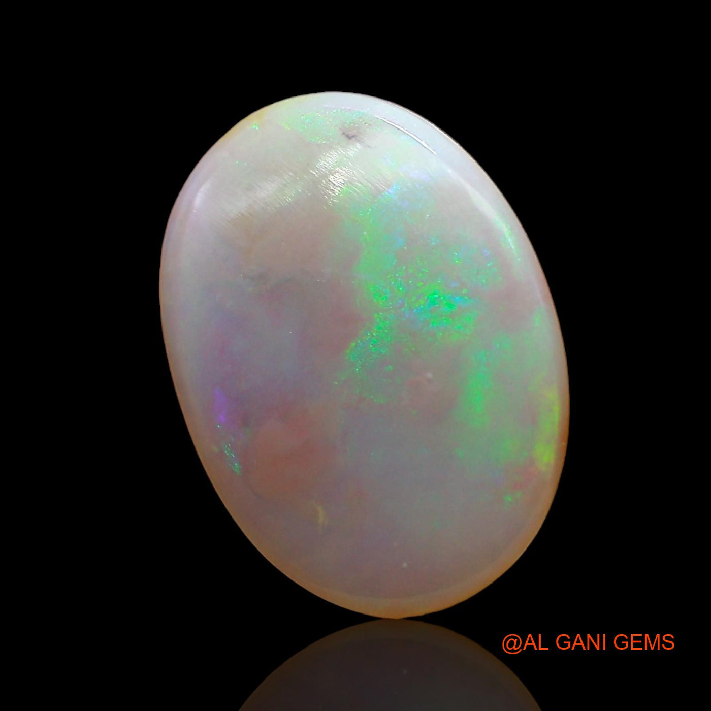 3.00 Cts Natural Australian Fire Opal Loose Gemstone Oval Cabochon 14x11x3 mm AD-485