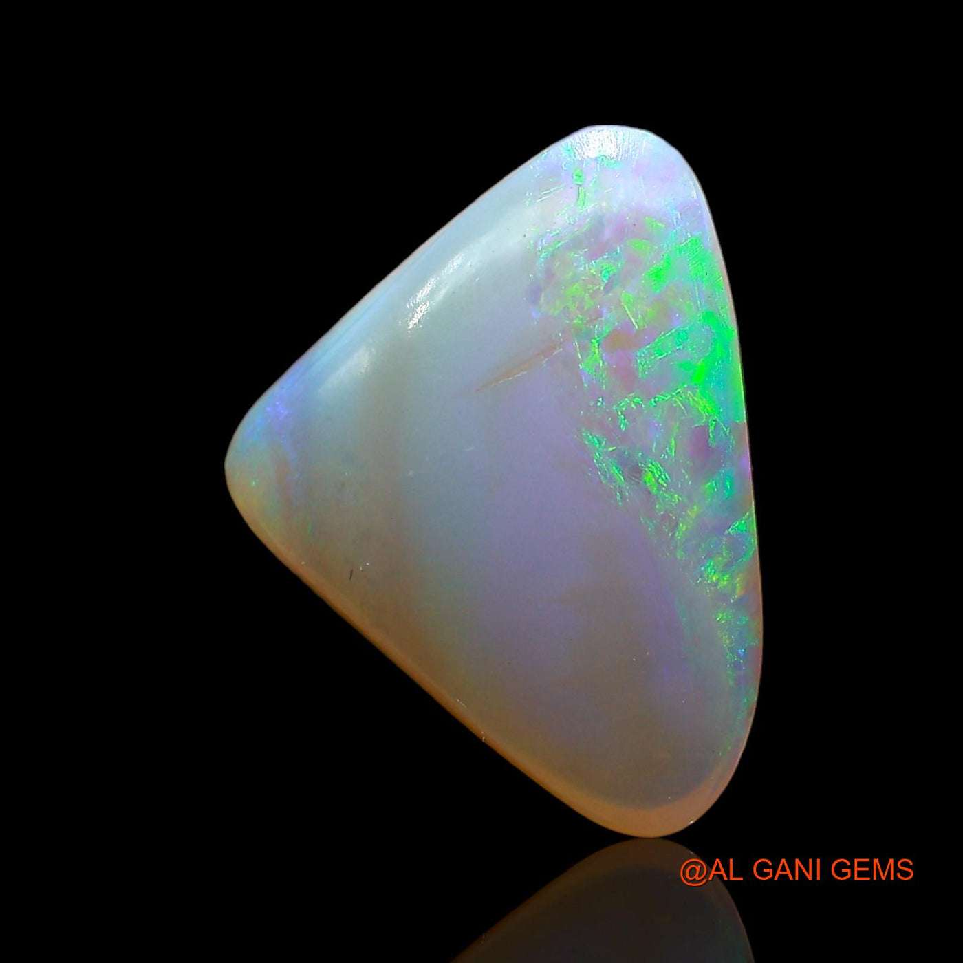 Natural Fire Opal Gemstone 3.00 Cts Loose Trillion Cabochon From Australia 12x11x4 mm AD-486